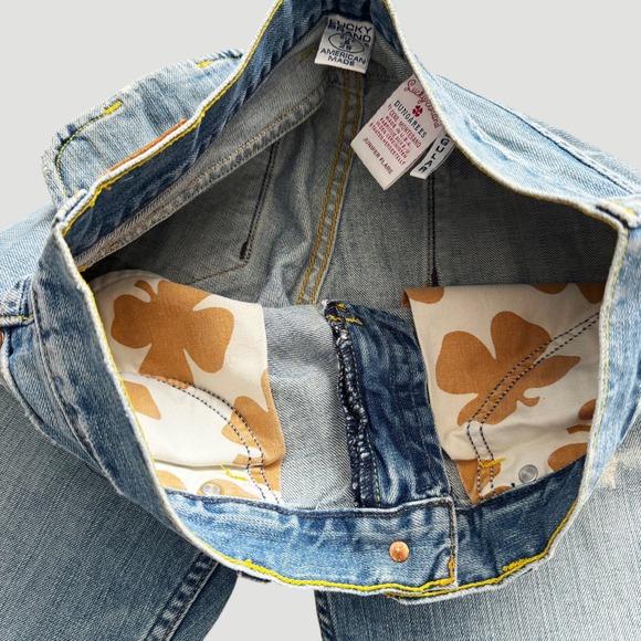 VTG Lucky Brand Juniper Flare Jeans Vintage Y2K Women's sz 8 29 Distressed USA - Picture 12 of 16